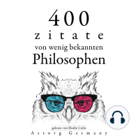 400 Zitate von wenig bekannten Philosophen