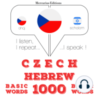 Čeština - hebrejština