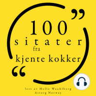 100 sitater fra kjente kokker