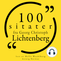 100 sitater fra Georg-Christoph Lichtenberg