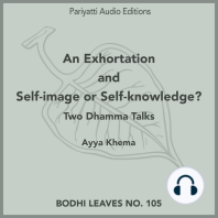 An Exhortation and Self-image or Self-knowledge?