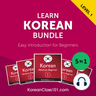 Learn Korean Bundle - Easy Introduction for Beginners (Level 1)