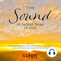 True Sound of Sacred Name of God