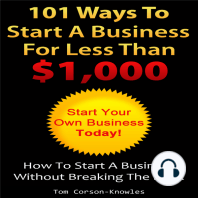 101 Ways To Start A Business For Less Than $1,000
