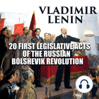 20 First Legislative Acts of the Russian Bolshevik Revolution