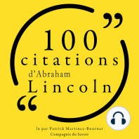100 citations d'Abraham Lincoln