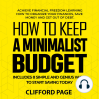 How to Keep a Minimalist Budget