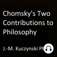 Chomsky's Two Contributions to Philosophy