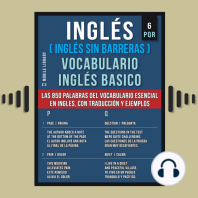 Inglés (Inglés Sin Barreras) Vocabulario Inglés Basico - 6 - PQR