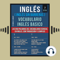 Inglés (Inglés Sin Barreras) Vocabulario Inglés Basico - 7 - STU
