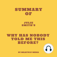 Summary of Julie Smith’s Why Has Nobody Told Me This Before?