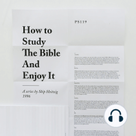 How to Study the Bible and Enjoy It