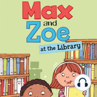 Max and Zoe at the Library