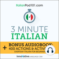 3-Minute Italian: Everyday Italian for Beginners