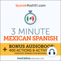 3-Minute Mexican Spanish: Everyday Spanish for Beginners