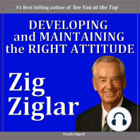 Developing & Maintaining the Right Attitude
