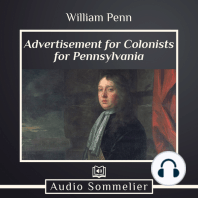 Advertisement for Colonists for Pennsylvania