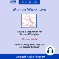 Marion Winik Live
