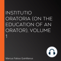 Institutio Oratoria (On the Education of an Orator), volume 1