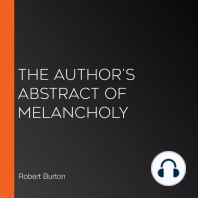 The Author's Abstract of Melancholy