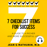 7 CHECKLIST ITEMS FOR SUCCESS