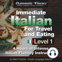 Automatic Fluency® Immediate Italian for Travel and Eating