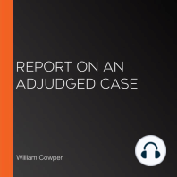 Report On an Adjudged Case