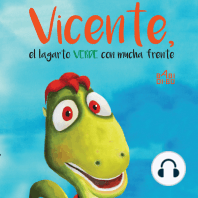 Vicente, el lagarto verde con mucha frente