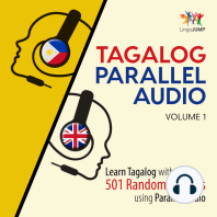 Tagalog Parallel Audio - Learn Tagalog with 501 Random Phrases using Parallel Audio - Volume 1