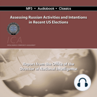 Assessing Russian Activities and Intentions in Recent U. S. Elections