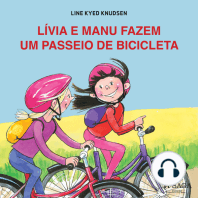 Lívia e Manu fazem um passeio de bicicleta
