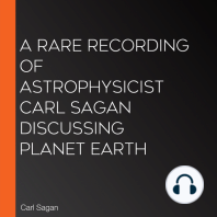 A Rare Recording of Astrophysicist Carl Sagan Discussing Planet Earth