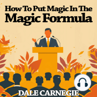 How To Put Magic In The Magic Formula