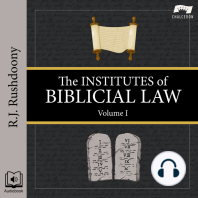 The Institutes of Biblical Law, Volume 1