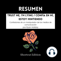 RESUMEN - Trust Me, I'm Lying / Confía en mí, estoy mintiendo