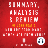 Summary, Analysis & Review of John Gray's Men are from Mars, Women are from Venus