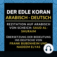 Der Edle Koran (Arabisch - Deutsch)