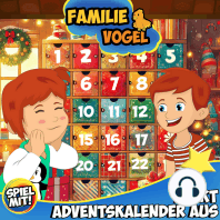 Familie Vogel packt Adventskalender aus
