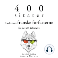 400 sitater fra de store franske forfatterne fra det 20. århundre