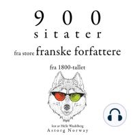 900 sitater fra store franske forfattere fra 1800-tallet