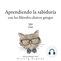 Aprendiendo la sabiduría con los filósofos clásicos griegos 500 citas