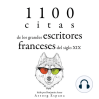 1100 citas de los grandes escritores franceses del siglo XIX