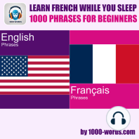 Learn French while you sleep - 1000 phrases for beginners
