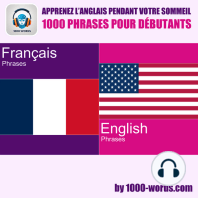 Apprenez l’anglais pendant votre sommeil – 1000 phrases pour débutants