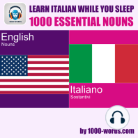 Learn Italian while you sleep – 1000 essential nouns
