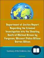 Department of Justice Report Regarding the Criminal Investigation into the Shooting Death of Michael Brown by Ferguson, Missouri Police Officer Darren Wilson