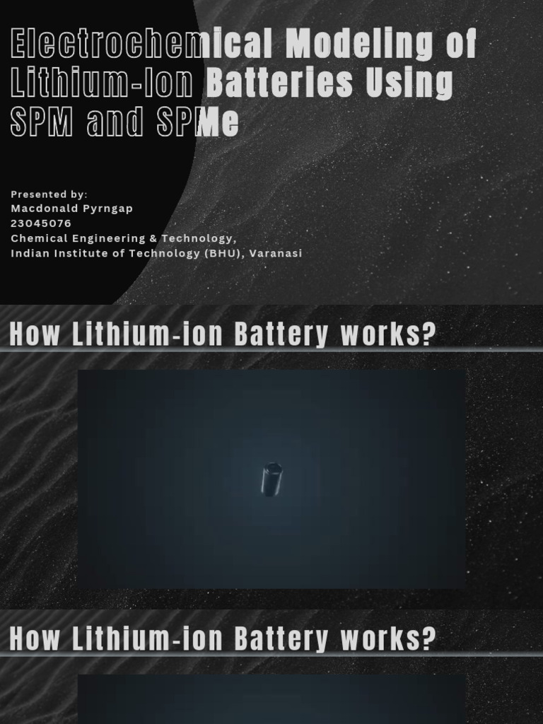 Electrochemical Modeling of Lithium-Ion Batteries Using SPM and SPMe ...
