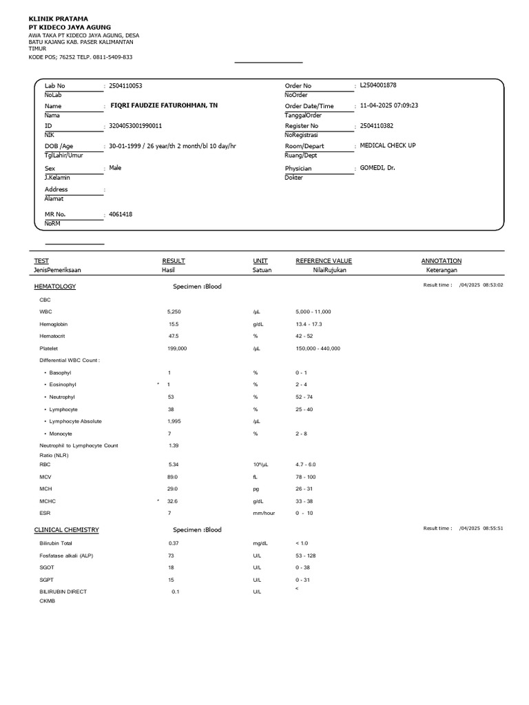 Jenis-Jenis Pemeriksaan Laboratorium Site Kja | PDF | Medical Tests ...