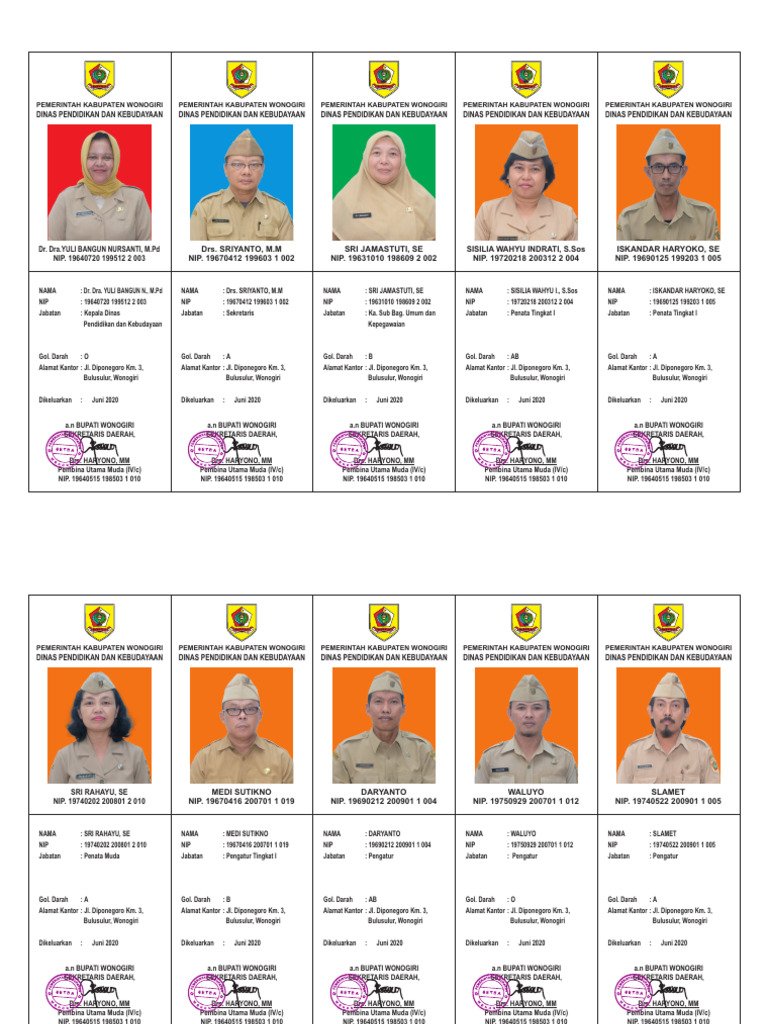 Id Card 2020 Asn X5 | PDF