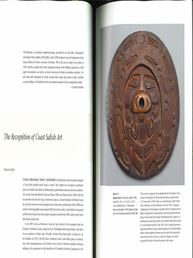Suttles, The Recognition of Coast Salish Art | PDF